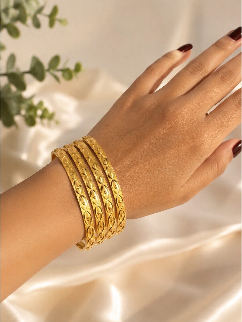 Gold Bangle Set